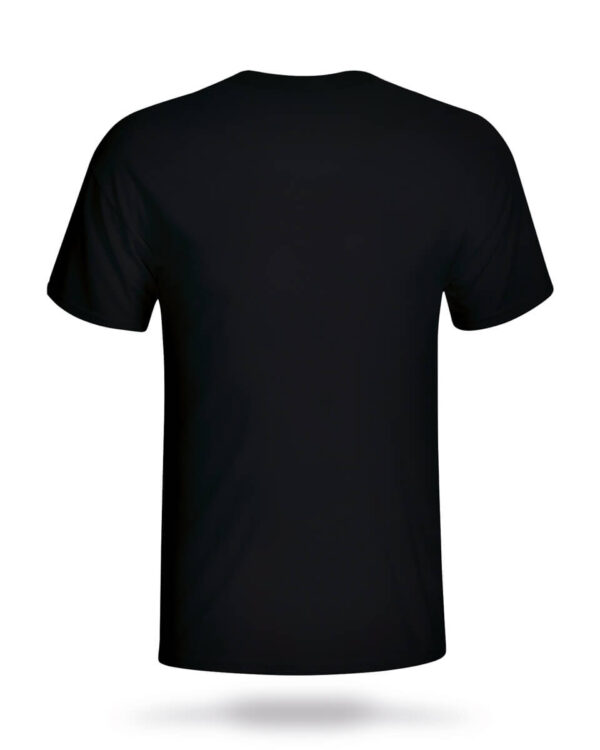 T-shirt Zwart Achterkant